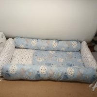 Обиколник от възглавнички за бебешко креватче , снимка 8 - Спално бельо и завивки - 35897851