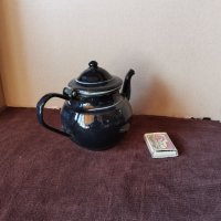 Ретро емайлиран чайник, снимка 4 - Декорация за дома - 34622676