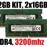 Samsung 32GB (2x 16GB) DDR4-3200 PC4-21300 1.2V 260-pin SODIMM RAM Kit за лаптоп рам памет , снимка 1 - RAM памет - 40950380
