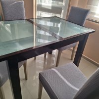 Трапезна маса + 4 стола , снимка 3 - Маси - 42412951