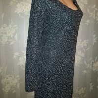 Kappahl- L-Официална рокля в черно и сребристо , снимка 11 - Рокли - 42393944