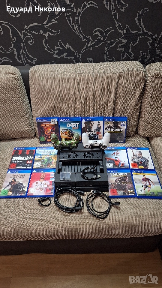 Playstation 4 Fat 1TB + 2 джойстика и 12 Игри , снимка 1
