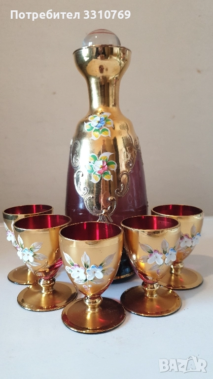 Луксозни сервизи за ликьор и ракия. , снимка 1