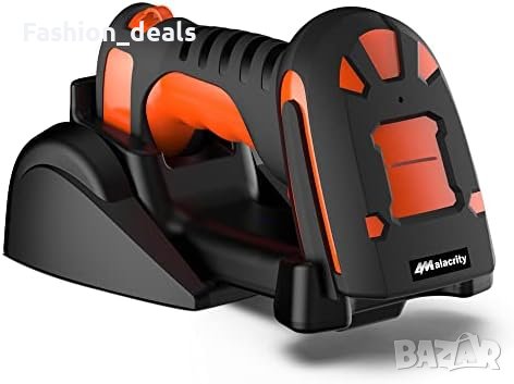 Нов индустриален баркод скенер с безжично зареждане стойка, Bluetooth & 1968 Feet Разстояние на пред, снимка 1