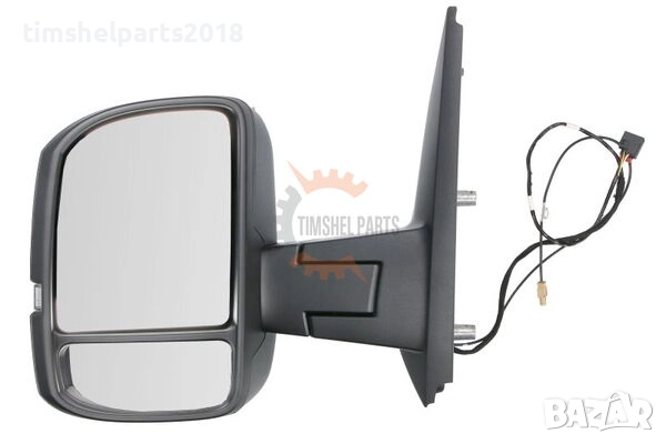 Огледало с Антена "Дълго рамо" Електрическо за VW Crafter след 2018 г - Шофьорска страна, снимка 1