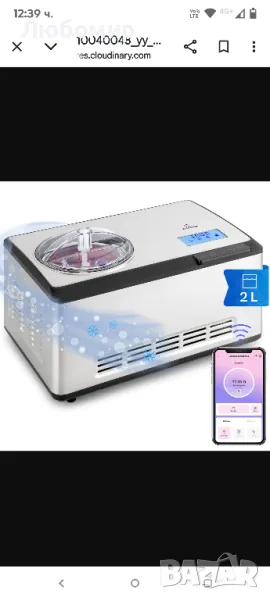 Klarstein Dolce Bacio Smart машина за сладолед / кисело мляко, компресор, снимка 1