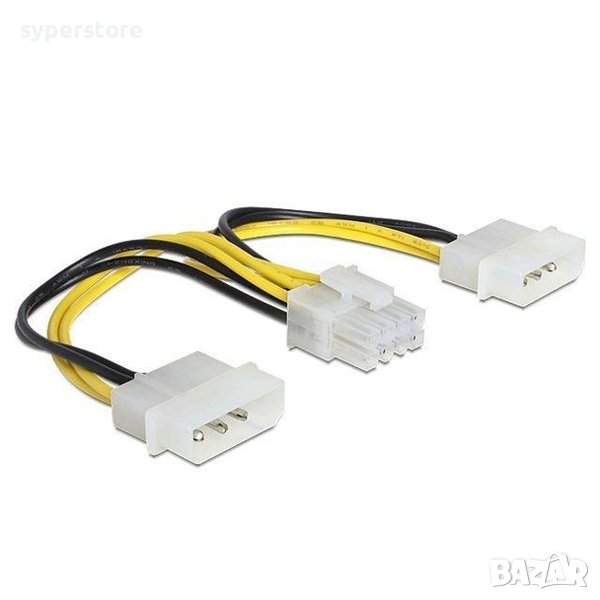 Кабел  PSU VGA 2x4pin to 8pin SS301013, снимка 1