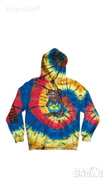 GRIZZLY griptape The Bear Hoodie суитчър качулка скейтборд горнище худи М,Л, снимка 1