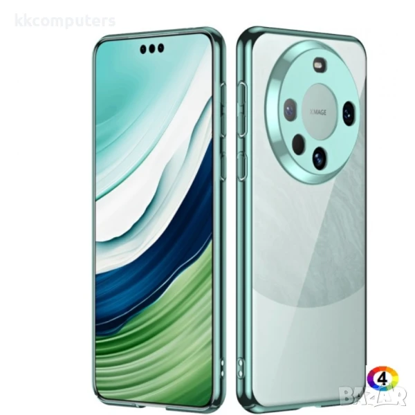 Huawei Mate 60 Pro Electroplating PC Калъф и Протектор, снимка 1