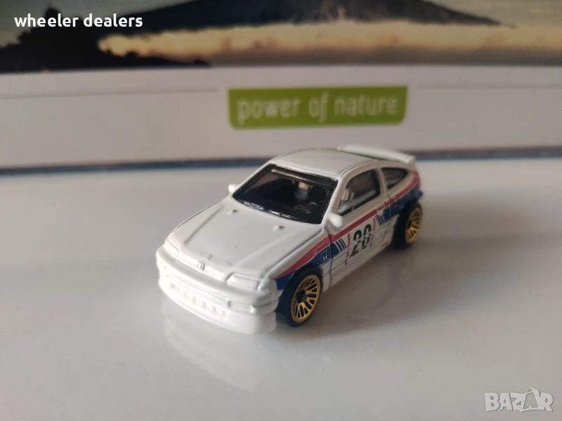 Метална количка Hot Wheels 88 Honda CR-X 1/64, снимка 1