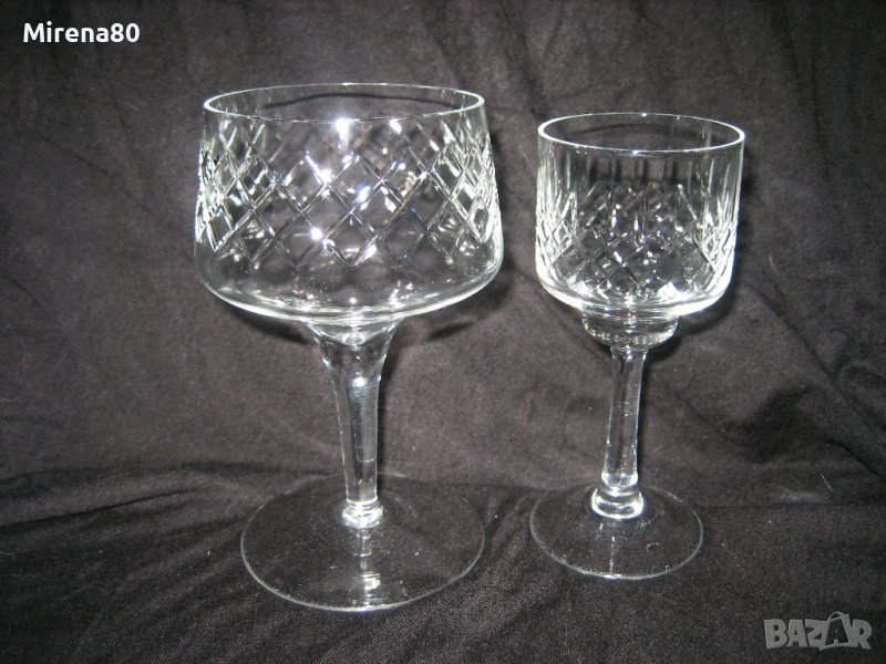 Български кристални чаши - 4 налични !, снимка 1
