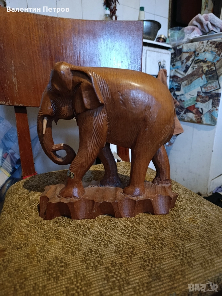 Тайландска дървена статуетка, снимка 1