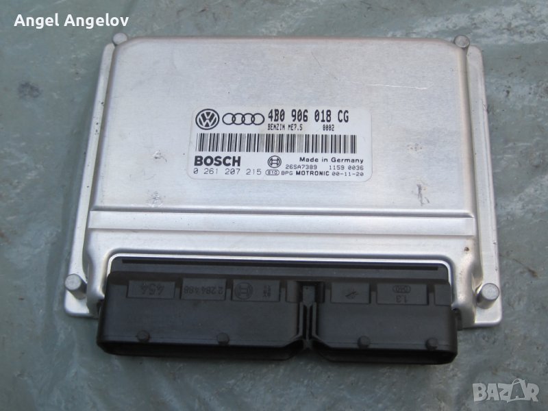 Компютър двигател 4B0906018CG BOSCH 0261207215 за VW Passat 5.5 (B5.5)  AUDI A4 A6 1.8T 20V 150 hp, снимка 1
