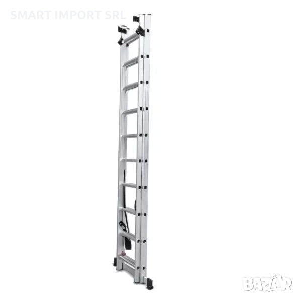 Разтегателна алуминиева стълба KME214, 2x14 стъпала, снимка 1