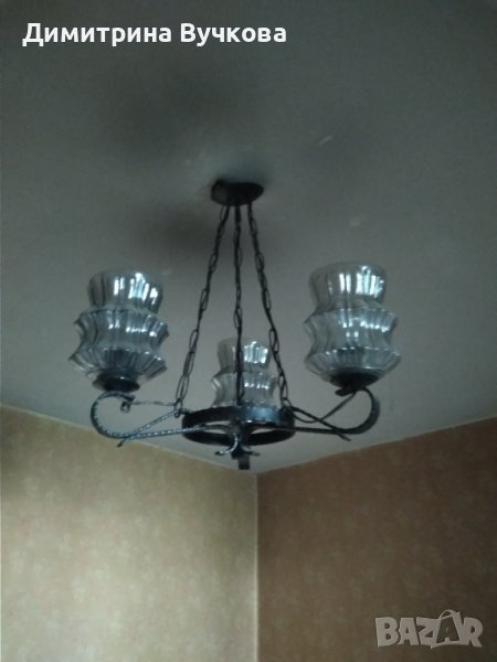 Троен полилеи ковано желязо, снимка 1