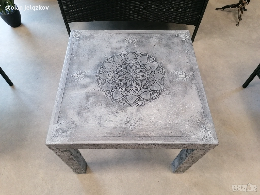 дизайнерска маса с декоративна мазилка от Color Style., снимка 1