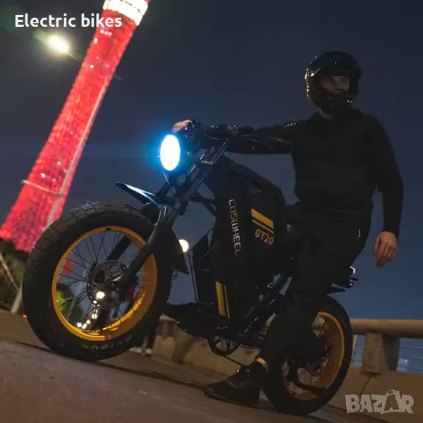 Coswheel GT20 Retro Електрически Велосипед 1000W | Хибриден Фетбайк, снимка 1