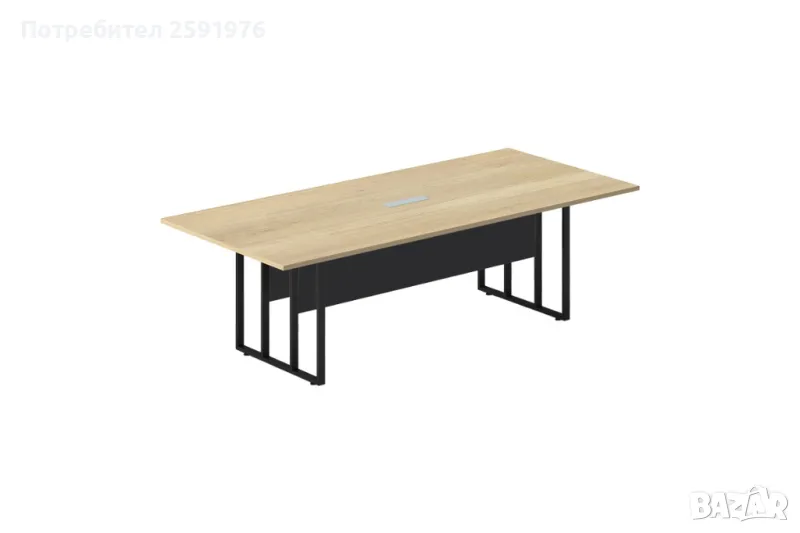 Конферентна маса Puzzle-home Lotus, Метална основа, ПДЧ, Два размера, снимка 1