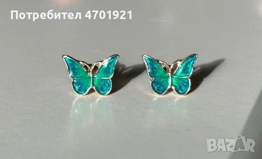 Обици пеперуди, снимка 1