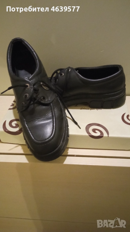 Италиански, мъжки обувки от естествена кожа, снимка 1