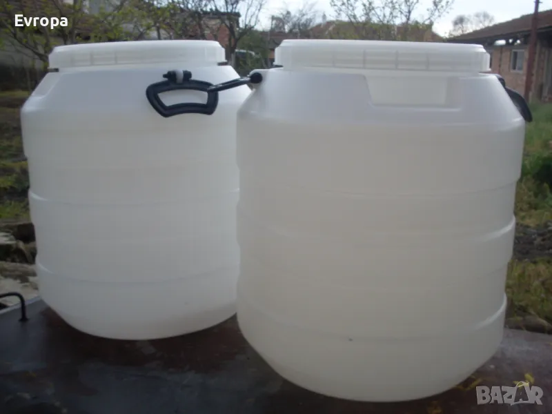 Пластмасови бидони за хранителни продукти- 80л., снимка 1