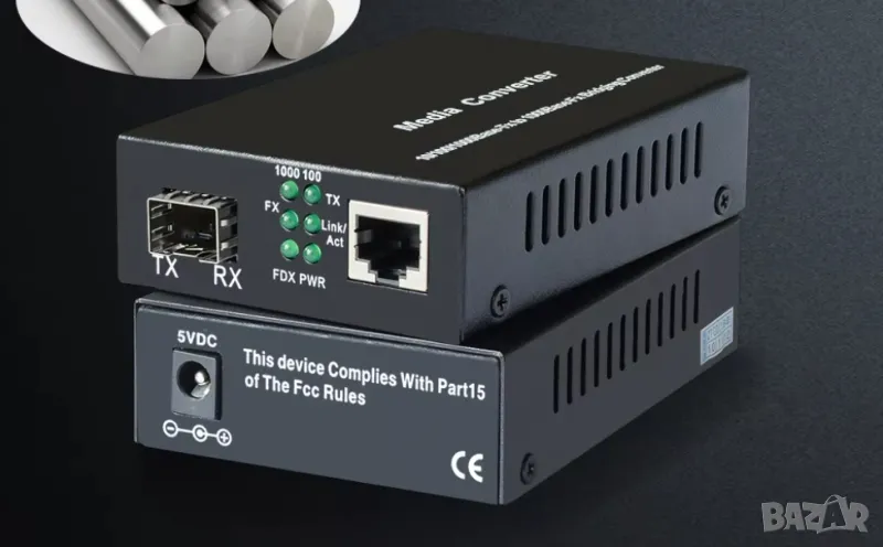 Система за LAN (RJ45) оптична изолация на интернет сигнал за аудифили, снимка 1