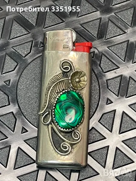 Сребърна Navajo запалка , снимка 1