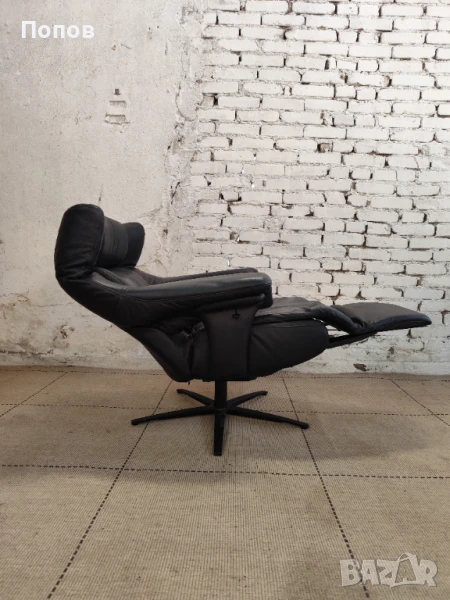 Кожен дизайнерски фотьойл Carlos Exclusive, снимка 1