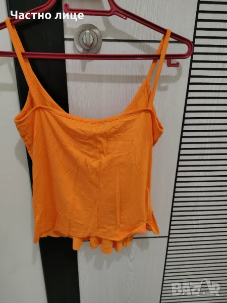 Продавам оранжев потник с презрамки, снимка 1
