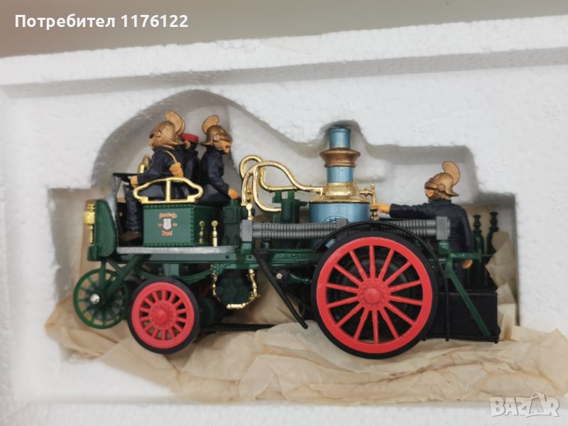 Matchbox MOY YS-43 1905 Busch Self Propelled Fire Engine Мачбокс Пожарна Кола Олдтаймер, снимка 1