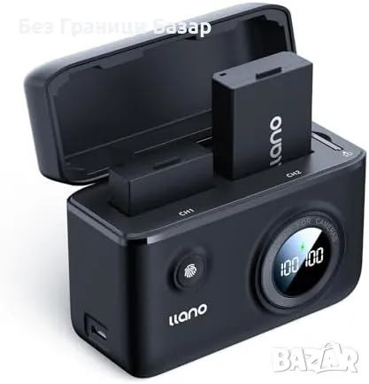 Нов Двоен комплект батерии и бързо зарядно за Canon EOS Rebel T3 T5 T6 T7, снимка 1