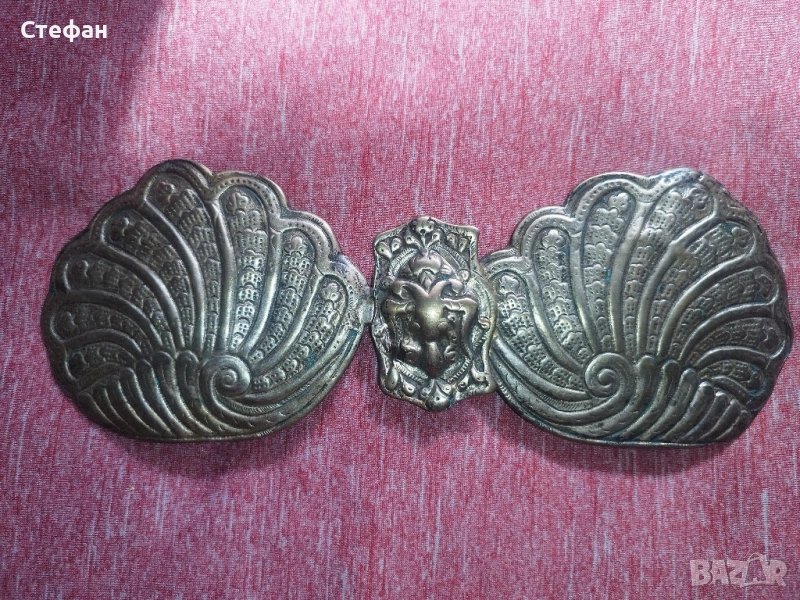 Сребърна възрожденска пафта., снимка 1