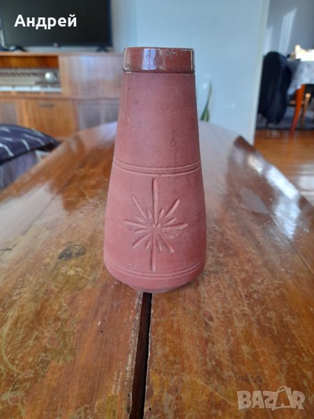 Стара керамична ваза, снимка 1