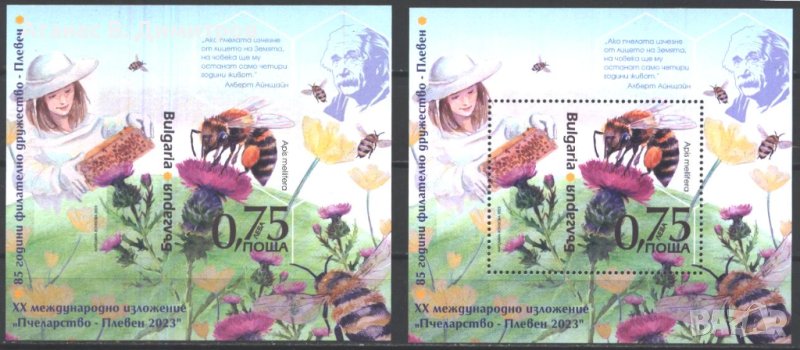 Чисти блокове Фауна Пчели 2023 от България, снимка 1