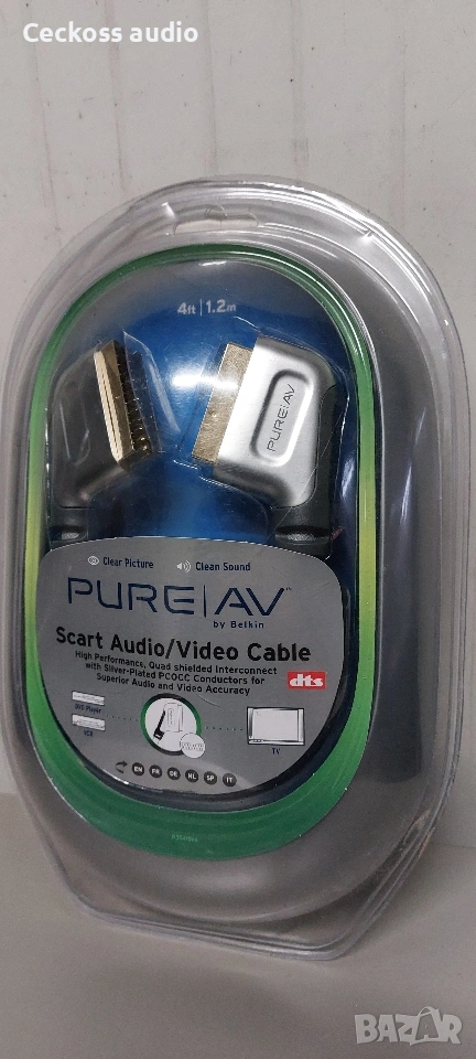  AV кабел Belkin Pure AV Scart. , снимка 1