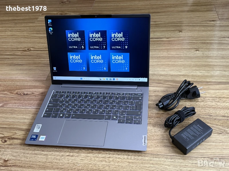 НОВ!ThinkBook 14 g7`Ultra 5-125U/32GB DDR5/512GB NVMe/Гаранция 26м/Бат 100%, снимка 1
