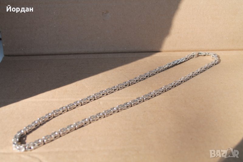 Италиански сребърен ланец, снимка 1