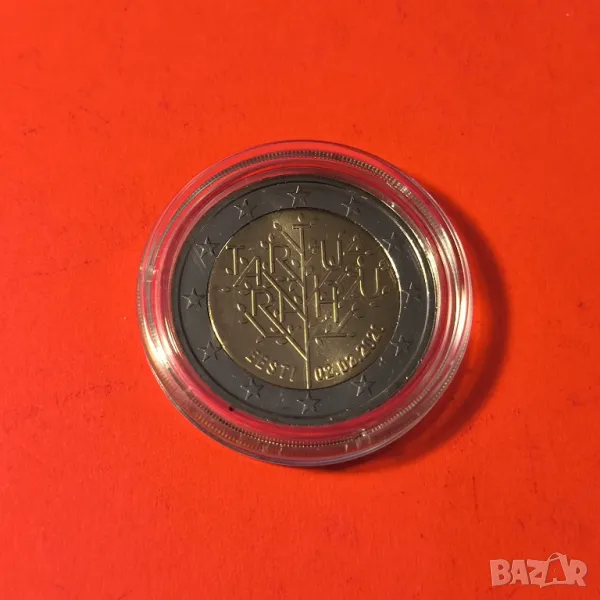 Естония 2 евро 2020 100 години от Договора от Тарту, снимка 1
