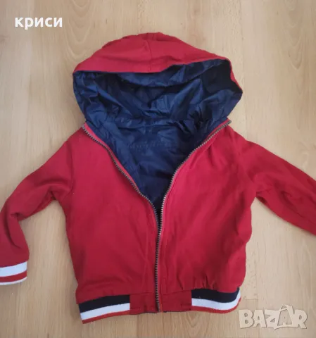 Детско яке с две лица  12-18 месеца, снимка 4 - Детски якета и елеци - 47345954