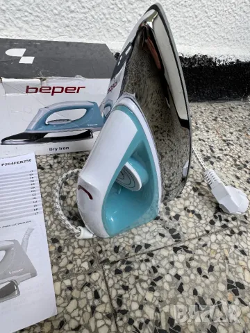 Суха Ютия Beper P204FER250, 1300W, Незалепваща Плоча, Компактна и Лека!, снимка 5 - Ютии - 50436710