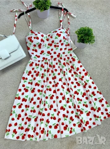 рокля с ягоди , снимка 2 - Рокли - 50747765