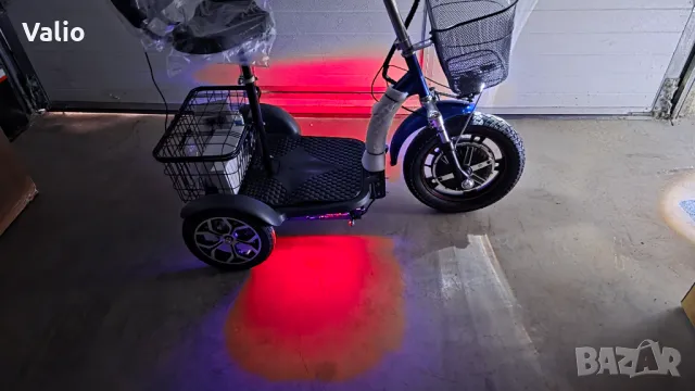 Електрическа триколка с лед осветление и равна платформа , снимка 9 - Мотоциклети и мототехника - 49334374