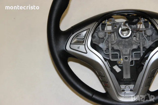 👌Безупречен Кожен волан Hyundai ix20 (2010-2015г.) мултифункционален Хюндай IX 20, снимка 5 - Части - 49900073