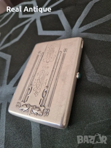 Страхотна антикварна колекционерска руска сребърна табакера 84, снимка 5 - Антикварни и старинни предмети - 50446618