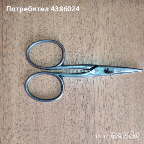 АНТИКВАРНА НОЖИЦА РЪЧНО КОВАНА+ПОДАРЪК НОЖИЧКА СОЛИНГЕН, снимка 4 - Антикварни и старинни предмети - 51015083