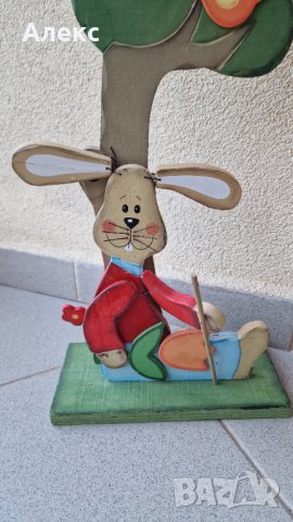 Голяма дървена декорация, ръчно изработена- 59см, снимка 2 - Колекции - 41352242