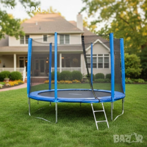 Батут с външна мрежа Jump 10ft ,160 x 50 x 21 cm. До 150кг, снимка 4 - Други стоки за дома - 53837682