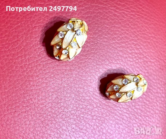 Обеци-клипс, снимка 6 - Обеци - 29766368