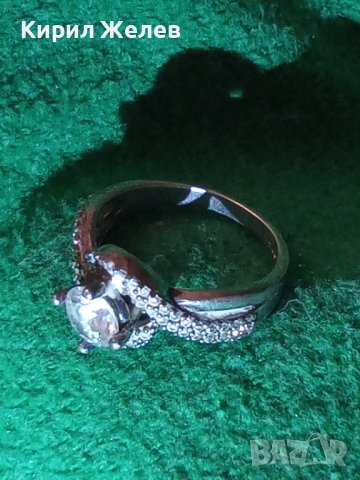 ПРЕКРАСЕН СРЕБЪРЕН АРТ ПРЪСТЕН СРЕБРО 925 с ЮВЕЛИРНО ФАСЕТИРАНИ КАМЪНИ ЦИРКОН 32500, снимка 2 - Пръстени - 38351754