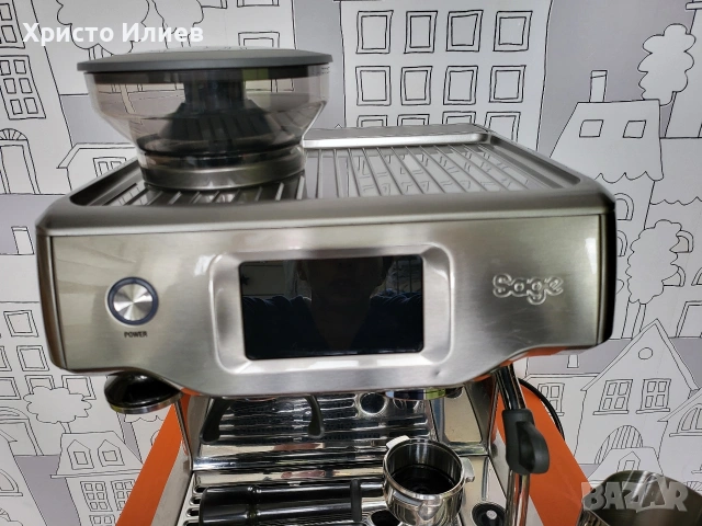 Кафемашина SAGE the Barista Touch с дисплей и кафемелачка, снимка 10 - Кафемашини - 53706461